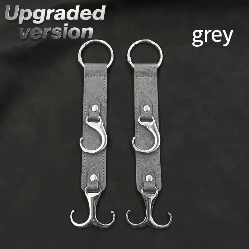 2 Pieces PU Car Hooks, Car Seat Cushion Hooks, Car Seat Back Storage Hooks, Faux Leather Car Hooks, Multi-functional Car Headrest Hooks, Car Seat Storage Boxes, Universal Car Seat Hooks For