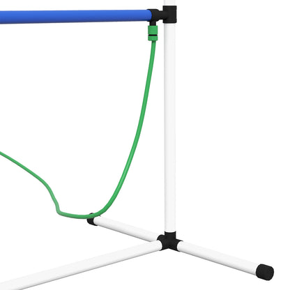 4pc Dog Agility Training Equipment Set with Spray Water Tube, White