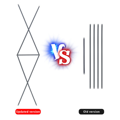 Grey And Red With Wind Vane, 4-pod Standing Windmill