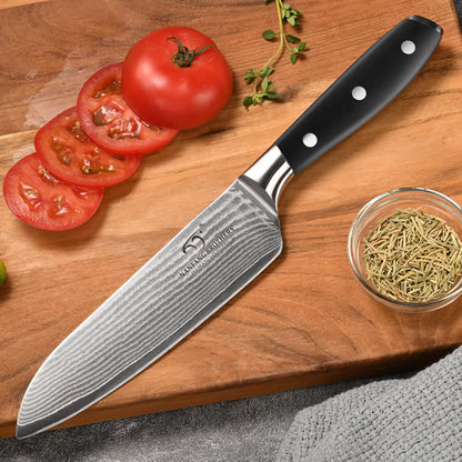 In Stock 8-inch Premium Damascus Steel 67-layer Kitchen Chef Sashimi Knife With ABS Handle, Three Rivets, Gift Box