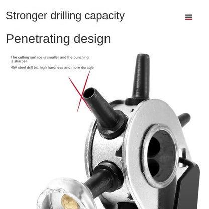 Multi Functional Industrial Manual Belt Punching Pliers, Leather Paper Punching Machine, Metal Clip