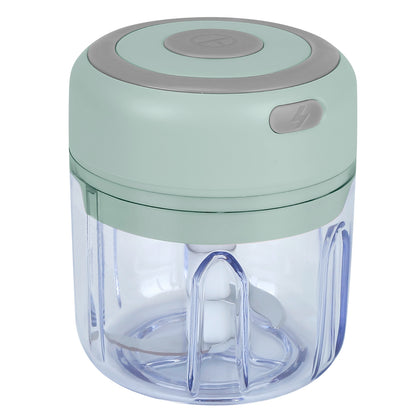 Mini Electric Garlic Chopper 8.45OZ Cordless Garlic Mincer Food Chopper Rechargeable Food Blender Chili Nut Onion Pepper Meat Ginger Food