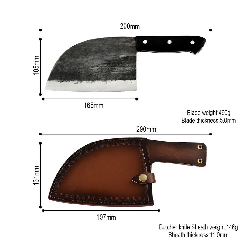 Household Chinese Kitchen Stainless Steel Butcher Knife