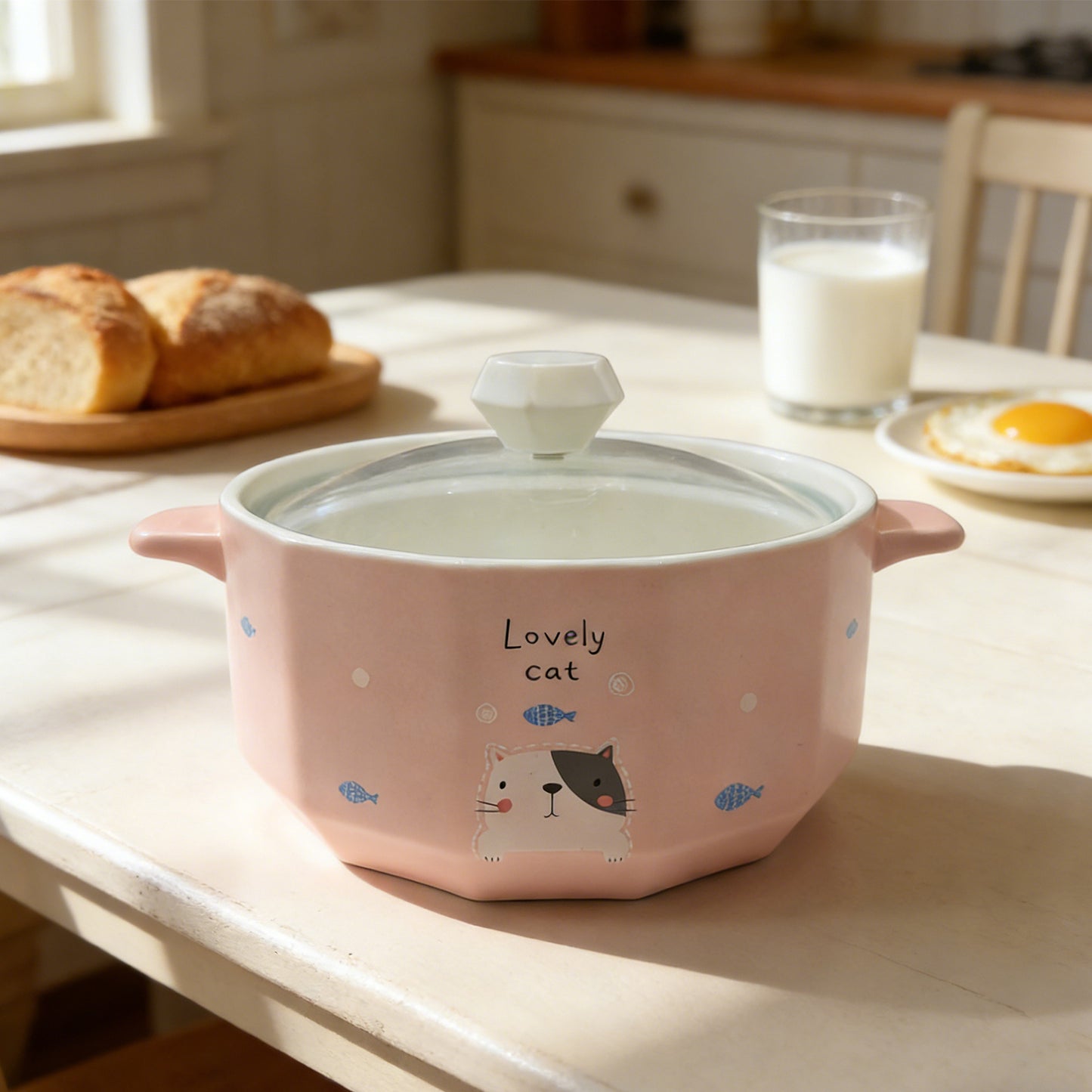 Cartoon Cat Noodles Bowl 850M-Cat