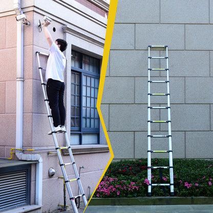 Aluminum Telescopic Ladder With Adjustable Height And Easy Storage