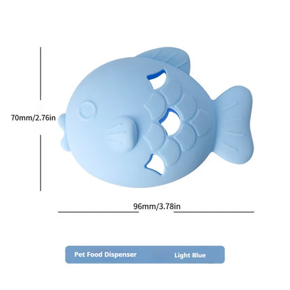 Fish-Shaped Dog Treat Dispenser Toy – Food-Grade Silicone Slow Feeder For Boredom Relief, Self-Entertainment & Pet Interaction – Durable Chew Toy With Treat Leakage Design, Teeth Cleaning Surface