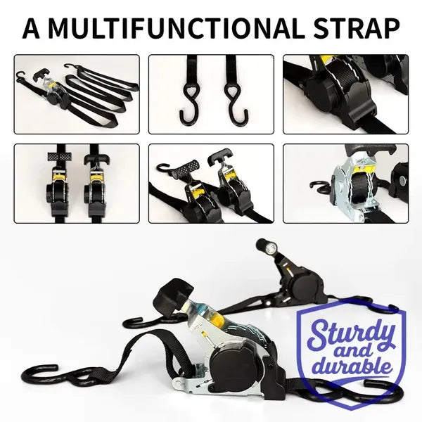 Automatic Telescopic Tensioner. Automatically Fasten The Cargo Binding Ratchet