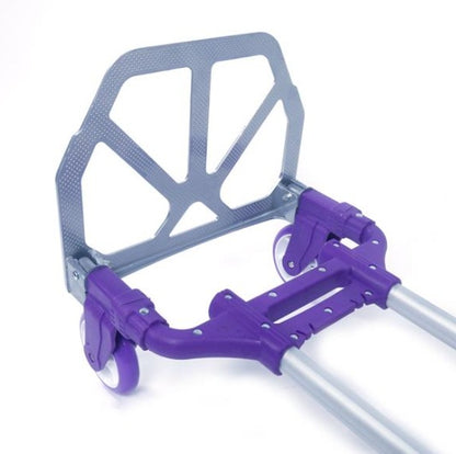 Portable Foldable Telescopic Trolley Luggage Cart Purple