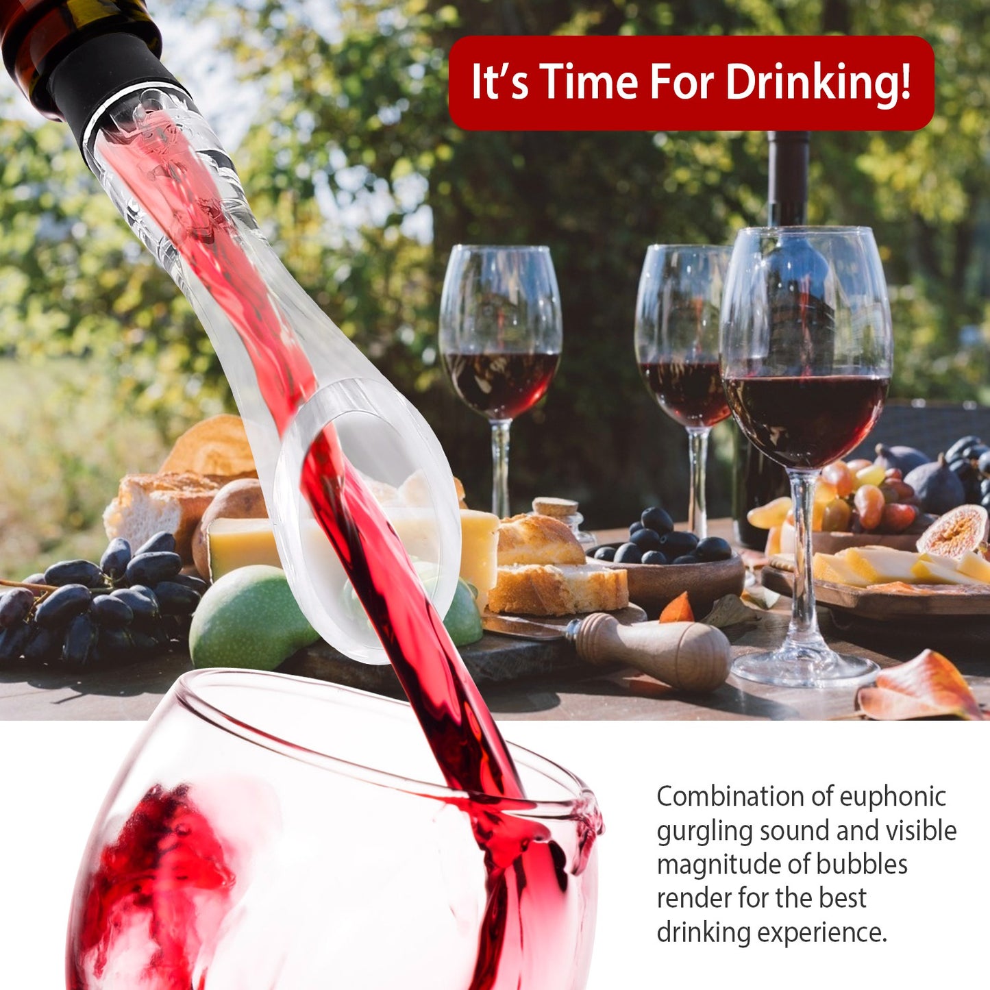 1Pc Wine Aerator Pourer Spout Decanter Spout Attachable In-Bottle Wine Drip Stopper