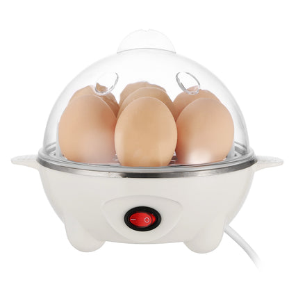 1Pc Electric Egg Cooker 7-Capacity Hard-Boiled Egg Maker With Auto-Off Measuring Cup For Hard Boiled Steamed Vegetables Seafood Dumplings
