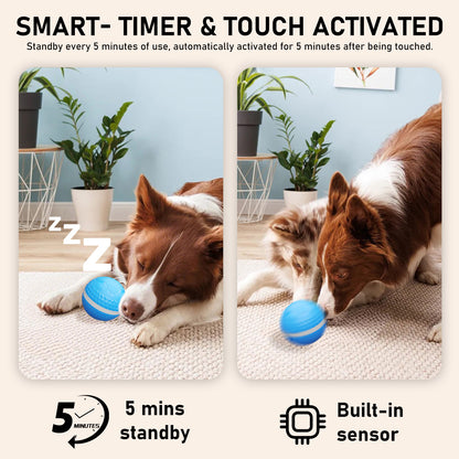 Smart Interactive Dog Toys, Automatic Moving Ball With Lighting Modes,  Interactive Dog Toys For Dog Enrichment & Stimulation, Motion Activated Rolling Toy For Medium And Large Dogs