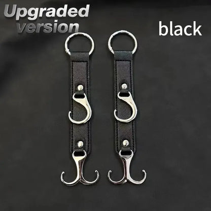 2 Pieces PU Car Hooks, Car Seat Cushion Hooks, Car Seat Back Storage Hooks, Faux Leather Car Hooks, Multi-functional Car Headrest Hooks, Car Seat Storage Boxes, Universal Car Seat Hooks For
