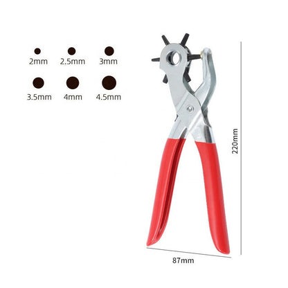 Multi Functional Industrial Manual Belt Punching Pliers, Leather Paper Punching Machine, Metal Clip