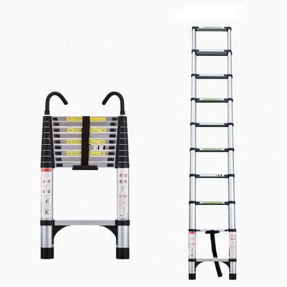 Aluminum Telescopic Ladder With Adjustable Height And Easy Storage