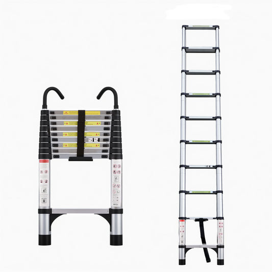 Aluminum Telescopic Ladder With Adjustable Height And Easy Storage