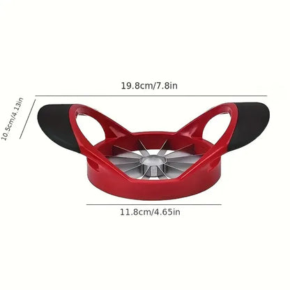 Apple Slicer Corer, Stainless Steel Upgrade 12 Sharp Apple Slicer Large, Ergonomic Plastic Handle Non-slip And Easy To Hold, Kitchen Fruit Divider Rust-proof And Easy To Clean