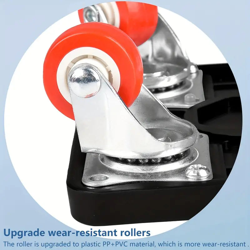 Heavy Duty Furniture Mover, Carbon Steel Furniture Cart, Rotatable Mute Wheel With Brake, Furniture Lift Handling Tool For Easy Movement Of Furniture Appliances Refrigerator,800 Lb Capacity