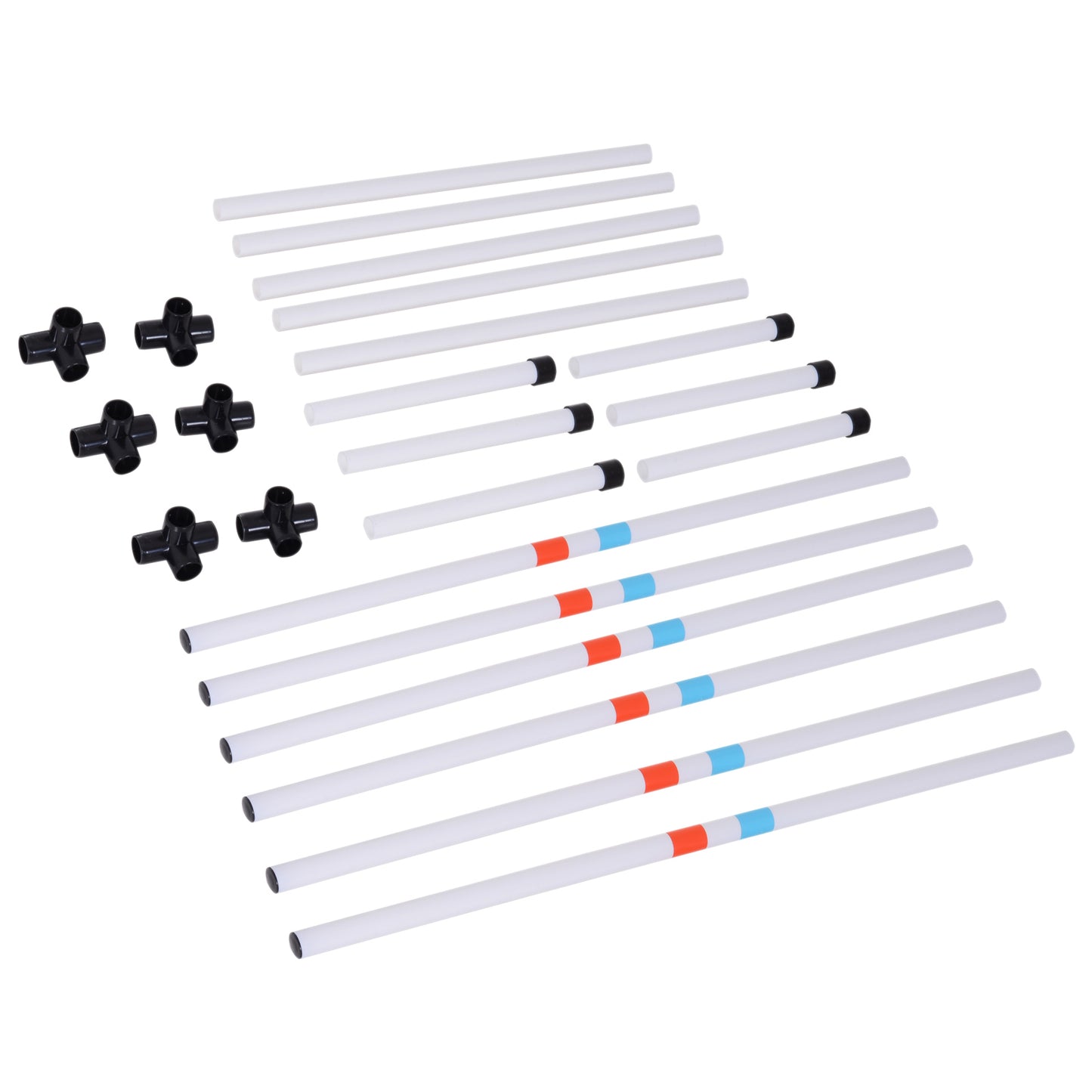 Sturdy Dog Weaves Poles Pet Speed and Agility Equipment Dogs Obstacle Outdoor w/ Storage Bag