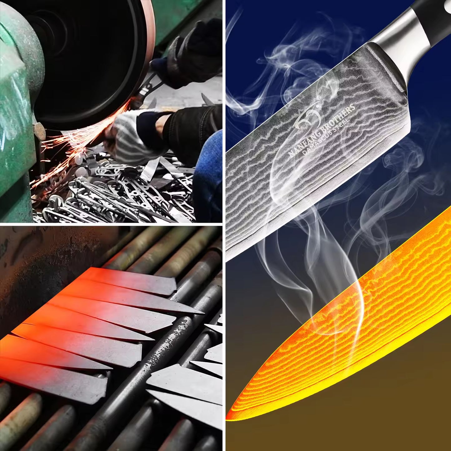 In Stock 8-inch Premium Damascus Steel 67-layer Kitchen Chef Sashimi Knife With ABS Handle, Three Rivets, Gift Box